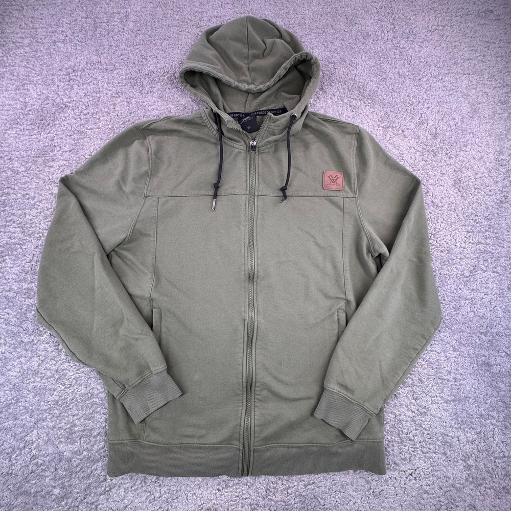 Vortex Optics Men's Green Full Zip Hoodie Jacket XL The Force Of Optics‎